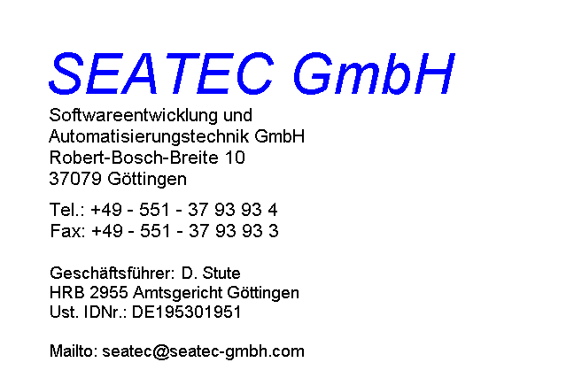 SEATEC GmbH Adresse